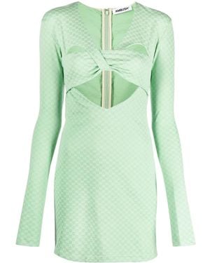 Ambush Cut-Out Detail Mini Dress - Green