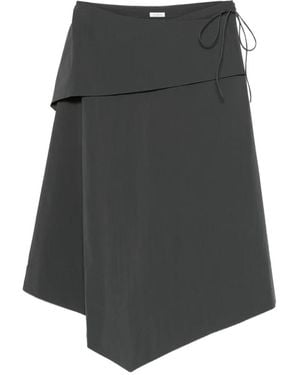 St. Agni Asymmetrischer Rock Mit Abnehmbarem Gürtel - Grau
