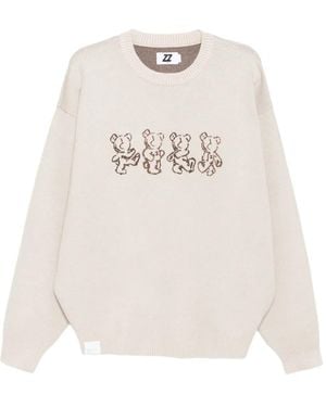 Izzue Pullover Mit Bären-Print - Weiß