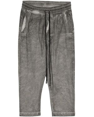 Thom Krom Cotton Cropped Trousers - Grey