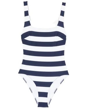 Bondi Born Margot Striped Swimsuit - Blue