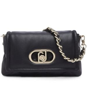Liu Jo Medium Lapuffy Bag With Quilted Design - Black