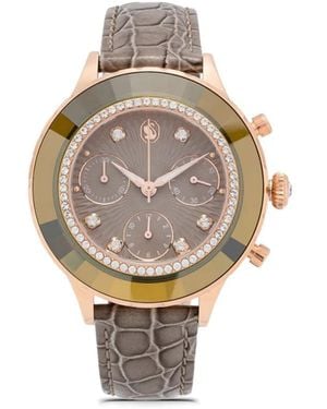 Swarovski Reloj Octea Chrono De 36 Mm - Gris