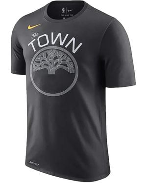 Nike Dri-Fit Logo-Print T-Shirt - Black