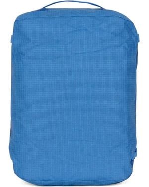 Patagonia Grid-Pattern Duffel Bag - Blue