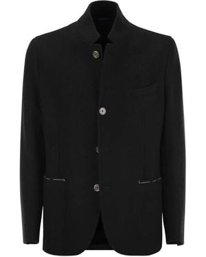 Fedeli Damon Cashmere Blazer - Black