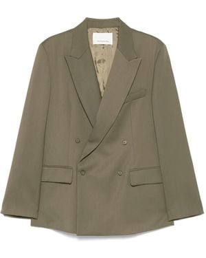 Frankie Shop Double-Breasted Blazer - Green