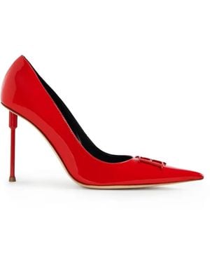 Elisabetta Franchi Patent-Leather Pumps - Red