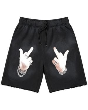 WARMAN Short À Imprimé Graphique - Black