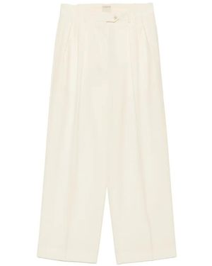 Calvin Klein Alexandra Geplooide Broek - Wit