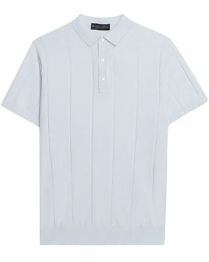 Brooks Brothers Ribbed-Knit Polo Shirt - White
