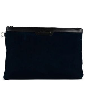 Jimmy Choo Ring Velvet Clutch Bag - Blue