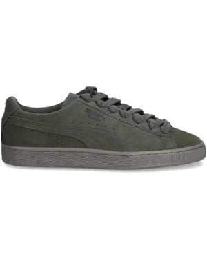 PUMA Suede Low-Top Trainers - Brown