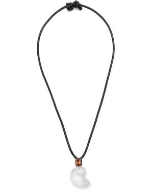 Dezso by Sara Beltran 18K Rose Nautilus Necklace - Blue
