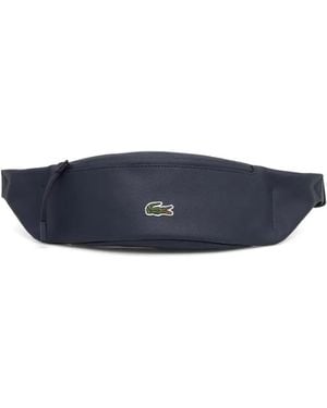 Lacoste ロゴアップリケ ベルトバッグ - ブルー