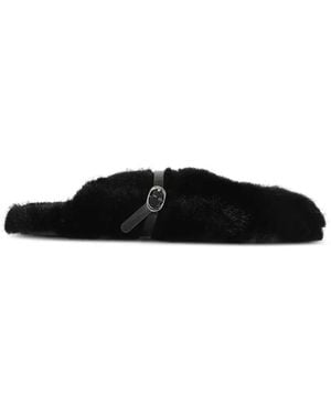 Stand Studio Slippers Con Detalle De Hebilla - Negro
