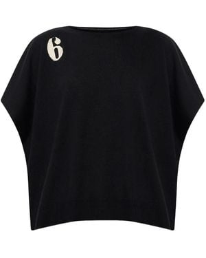 MM6 by Maison Margiela Logo-Print Jumper - Black