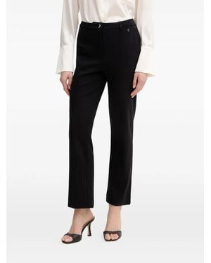 Guess Logo-Plaque Pants - Black