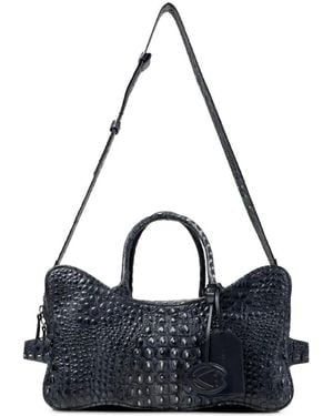 CAMPERLAB Lunssi Textured Shoulder Bag - Blue
