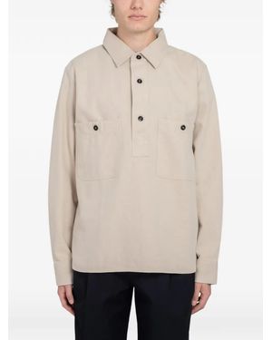 Margaret Howell Mhl. Buttoned Polo Shirt - Natural