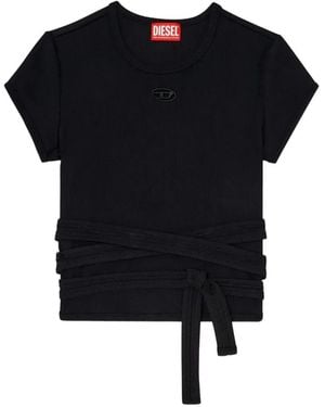 DIESEL Cotton T-Shirt - Black