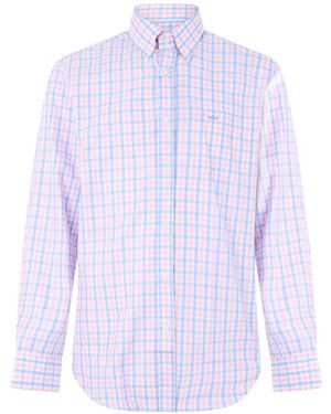 Paul & Shark Checked Button-Down Shirt - Purple