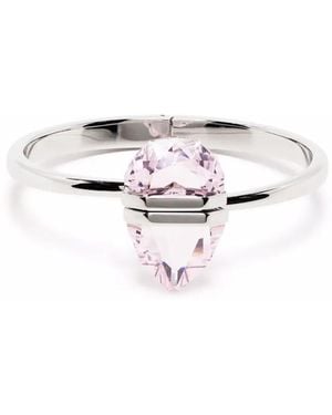 Swarovski Lucent Crystal Bangle Bracelet - White