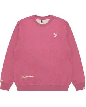 Aape By A Bathing Ape Ape Now Heart スウェットシャツ - ピンク