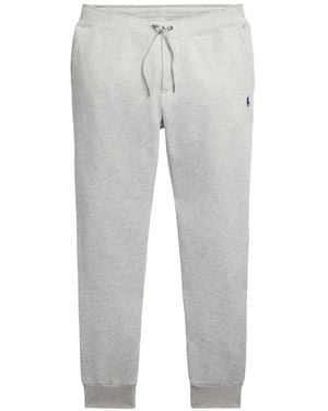 Polo Ralph Lauren Logo-Embroidered Drawstring Track Trousers - Grey
