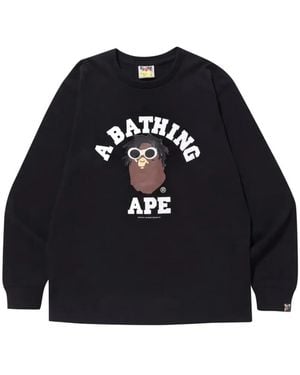 A Bathing Ape Long-Sleeve Sweatshirt - Black