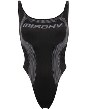 MISBHV Jacquard-Body Mit Logo-Stickerei - Schwarz