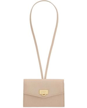 Ferragamo Llavero con hebilla Gancini - Blanco