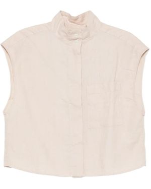 Marc O' Polo Mouwloos Blouse - Naturel