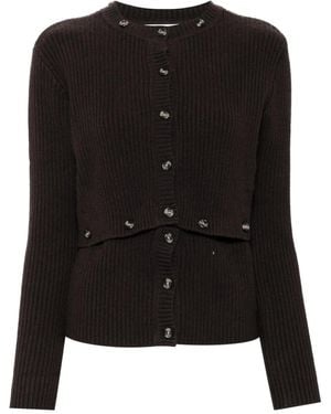 ROKH Cárdigan Con Múltiples Botones - Negro
