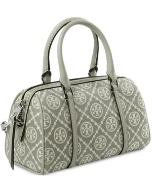 Tory Burch Petite T-Monogram Tote Bag - Grey