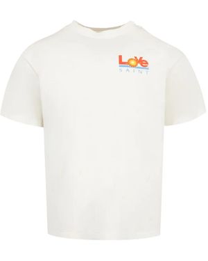SAINT Mxxxxxx Graphic-Print T-Shirt - White