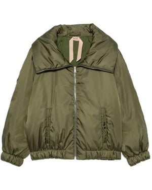 N°21 Zip-Fastening Padded Jacket - Green