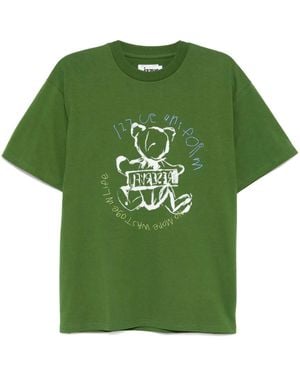 Izzue Graphic-Print T-Shirt - Green