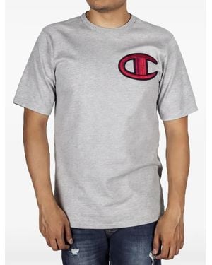 Champion Heritage Floss C Logo T-Shirt - Grey