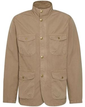 Barbour Button-Fastening Cotton Jacket - Brown