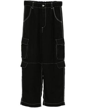 PEACE AND AFTER Wide-Leg Pants - Black