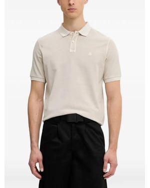 Marc O' Polo Logo-Embroidered Piqué Polo Shirt - White