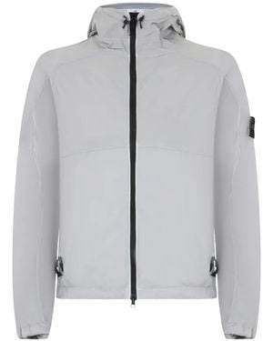 Stone Island Hooded Water-Repellent Jacket - Grey