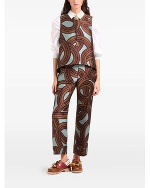 La DoubleJ Hendrix Jacquard Tailored Pants - Blue