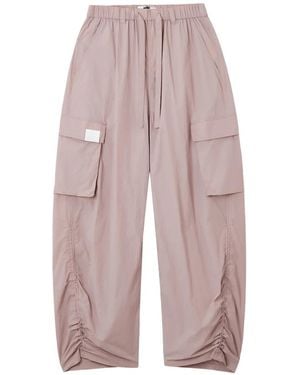 Izzue Cargo Drawstring Trousers - Pink