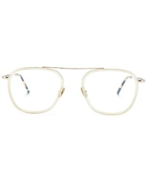 Moscot Fanagle Bril Met Piloten Montuur - Naturel