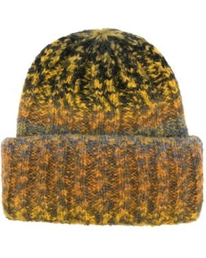 Raffaello Bettini Knitted Round-Crown Beanie - Yellow