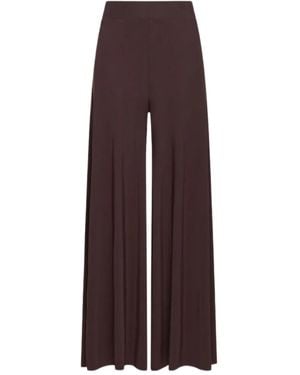 Maliparmi High-Waisted Trousers - Purple