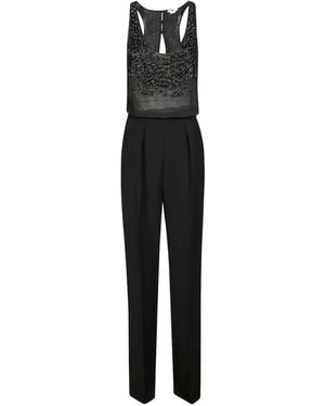 Elisabetta Franchi Beaded Jumpsuit - Black