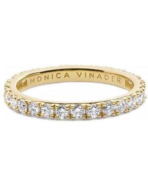 Monica Vinader Anillo Eternity Con Diamantes - Blanco